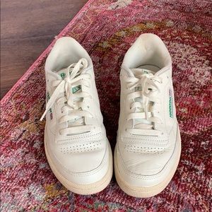 Off white Reeboks club c shoes
